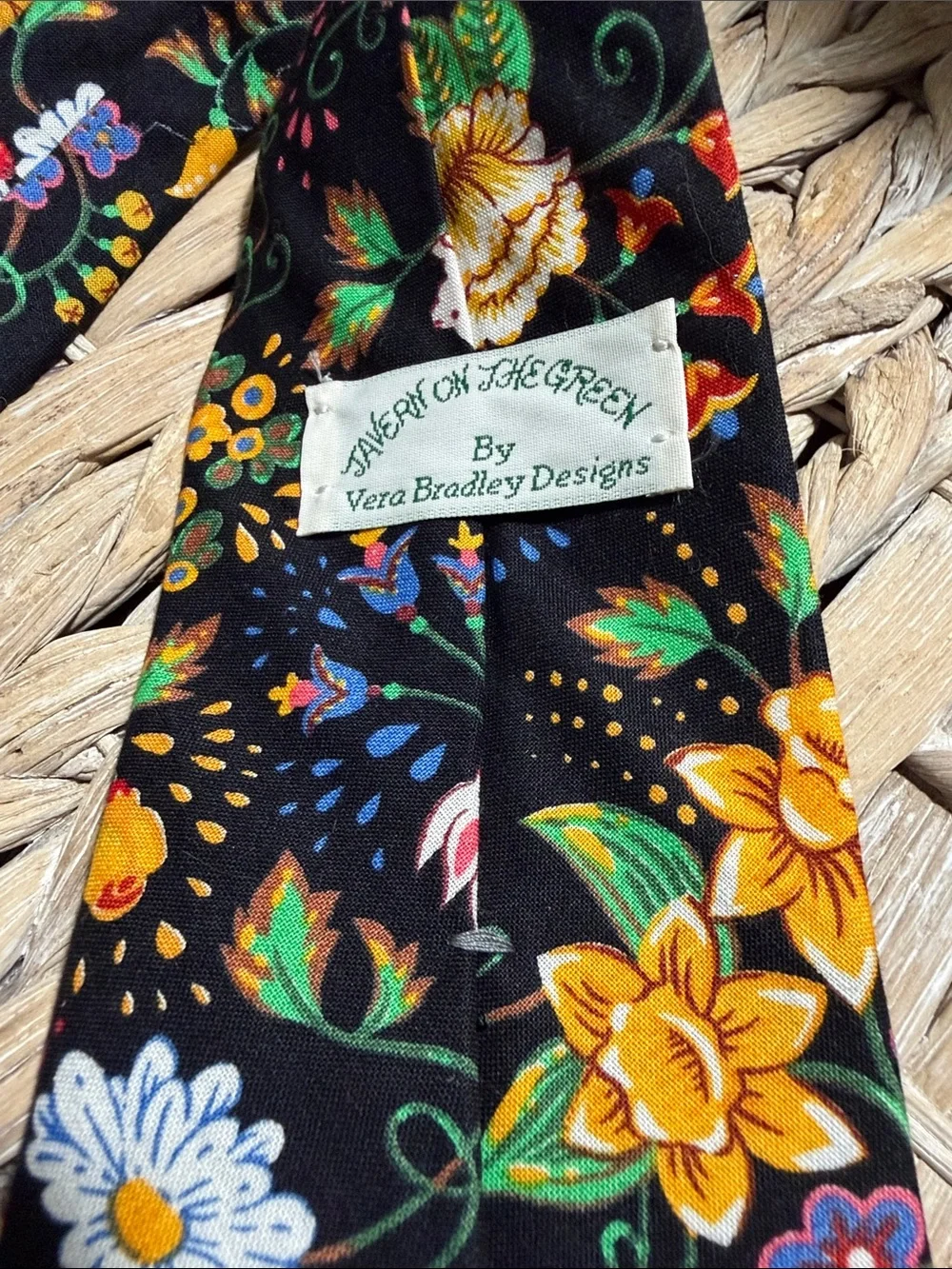 Vera Bradley Tavern on the Green Cotton Tie